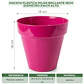 Maceta Plástica Milán Brillante 18cm Diámetro x16cm Alto - Miniatura 23