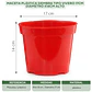 Maceta Plástica Siembra Tipo Vivero 17cm Diámetro x14cm Alto - Miniatura 11