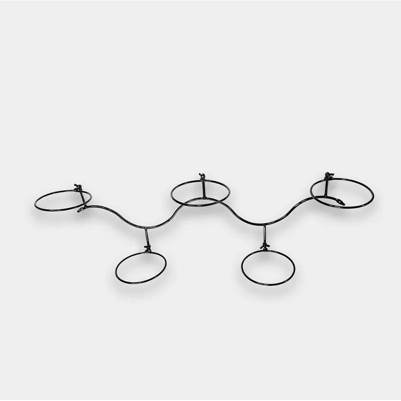 Soporte Macetas Pared x5 Espacio 13cm Diámetro 3