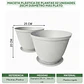 Maceta Plástica De Plantas x2 Unidades 25cm Diámetro más Plato - Miniatura 7