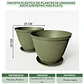 Maceta Plástica De Plantas x2 Unidades 25cm Diámetro más Plato - Miniatura 8