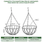 Canasta Colgante Balón x2 Unidades más nido De Coco x32cm Diam - Miniatura 3