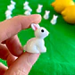 20 Mini Conejitos De Resina Para Jardín De Hadas Y Terrarios - Miniatura 3