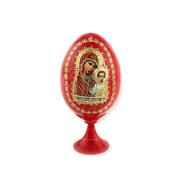 Huevo decorativo "Virgen" Rojo
