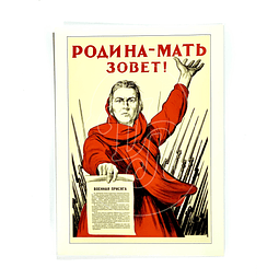 Afiche Soviético Madre Patria