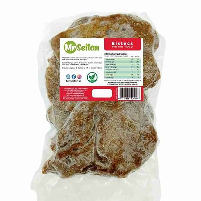 Seitán Bistec 500g - Mr. Seitán  1