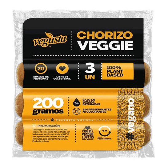 Chorizo Parrillero Vegano 200g - Vegusta  1
