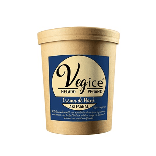 Helado Vegano Artesanal Mantequilla de Maní 800cc - Vegice 1