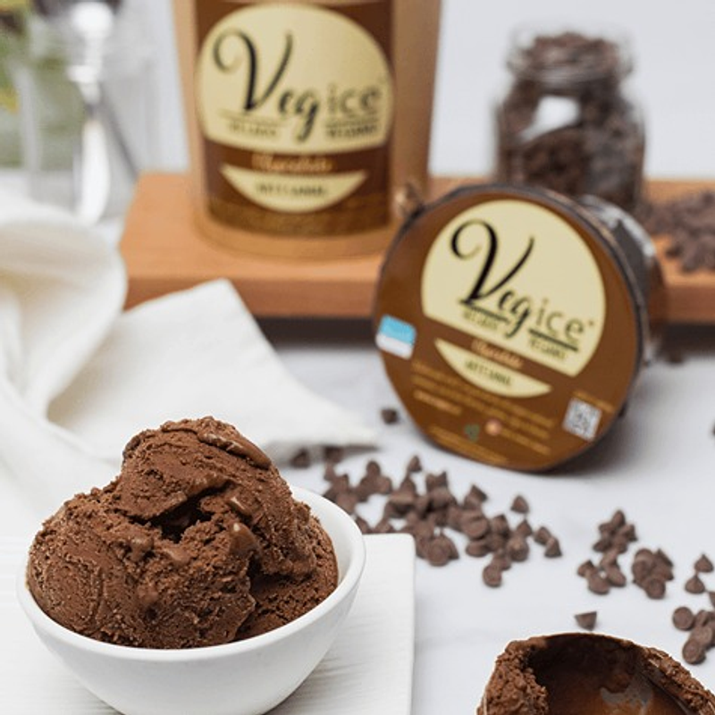 Helado Vegano Artesanal Chocolate 800cc - Vegice 2