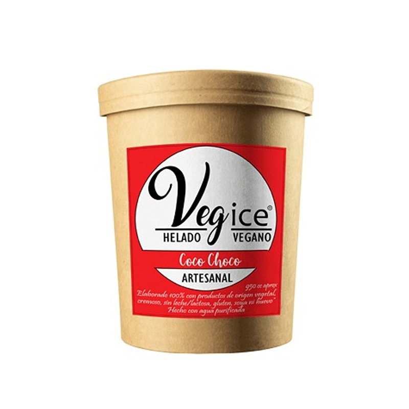 Helado Vegano Artesanal Coco Choco 800cc - Vegice 1