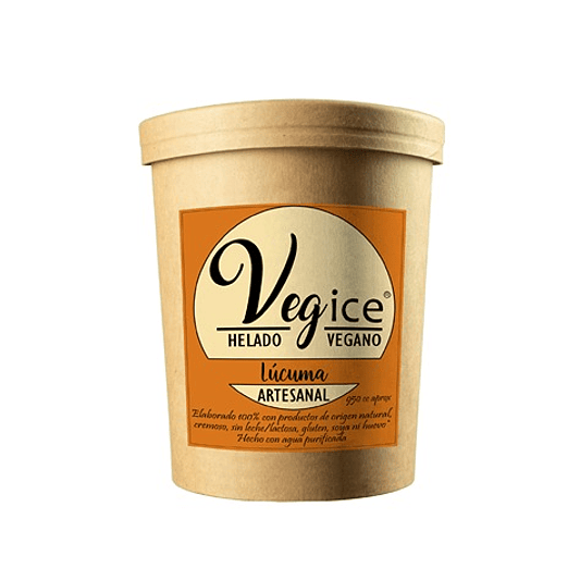 Helado Vegano Artesanal Lúcuma 800cc - Vegice 1