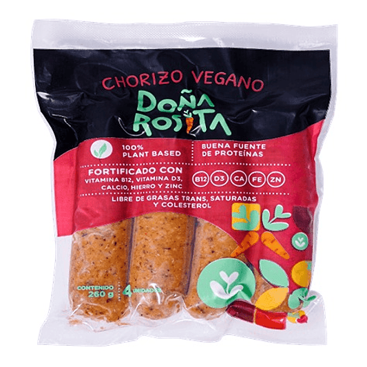 Chorizo Vegano 260g - Doña Rosita 1