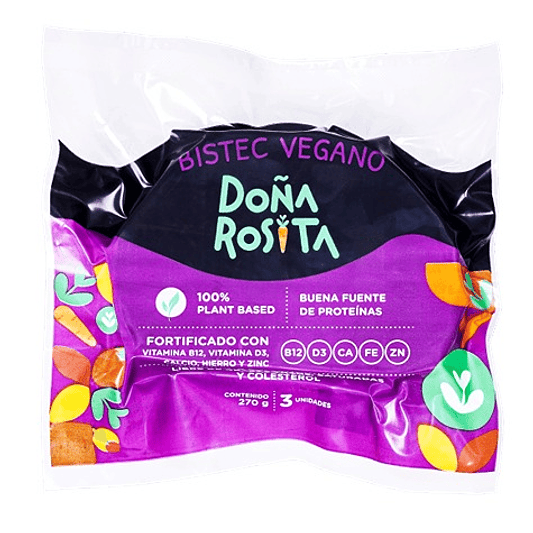 Bistec Seitán 270g - Doña Rosita  1