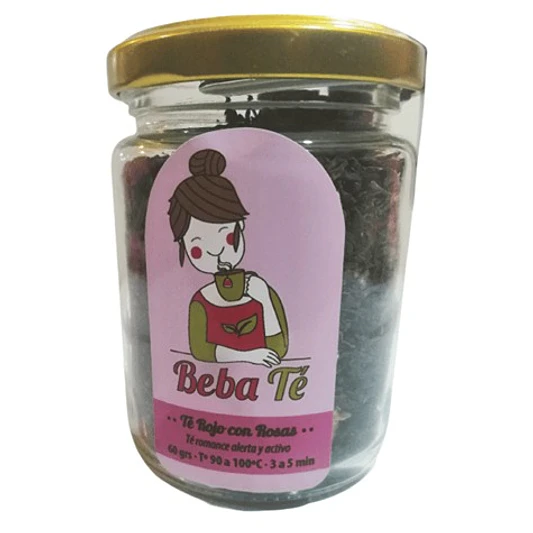 Té Rojo Con Rosas 60g - Beba Té 1