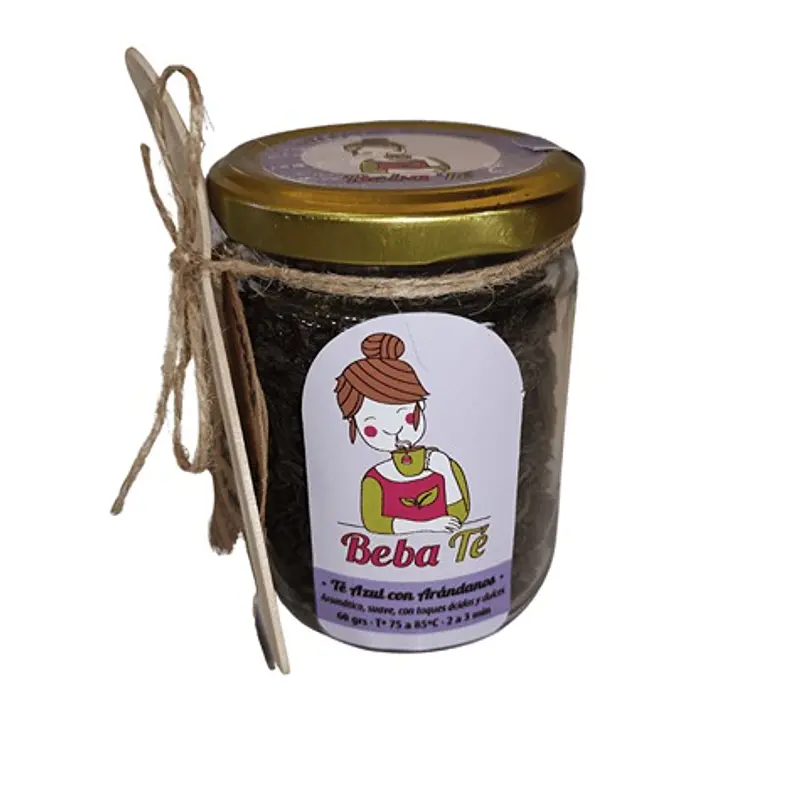 Té Azúl Con Arándanos 60g - Beba Té 1