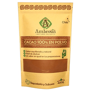 Cacao en Polvo Sin Gluten 500g - Ambrosia