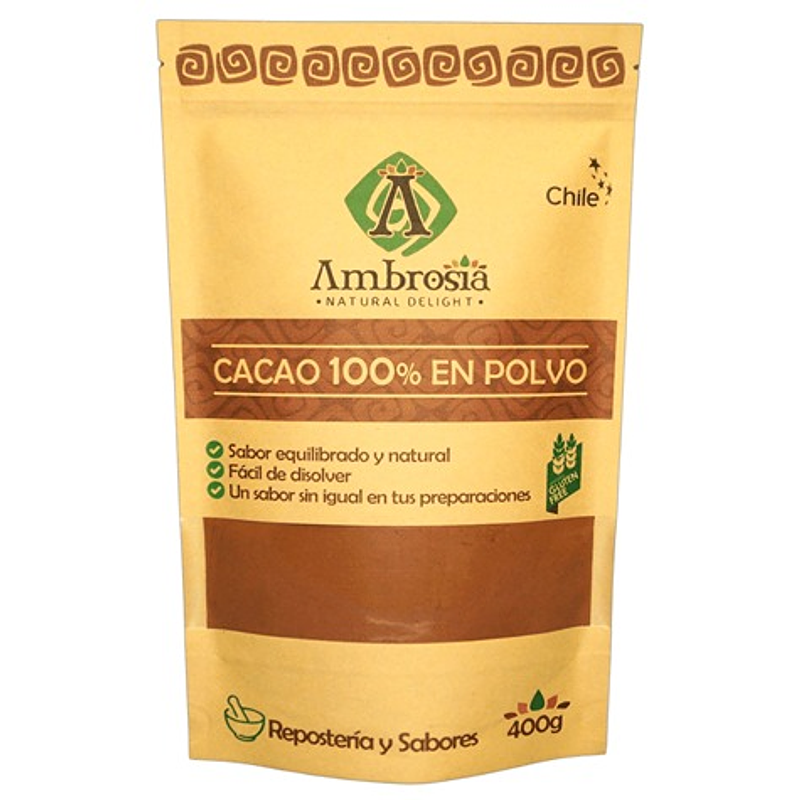 Cacao en Polvo Sin Gluten 500g - Ambrosia 1