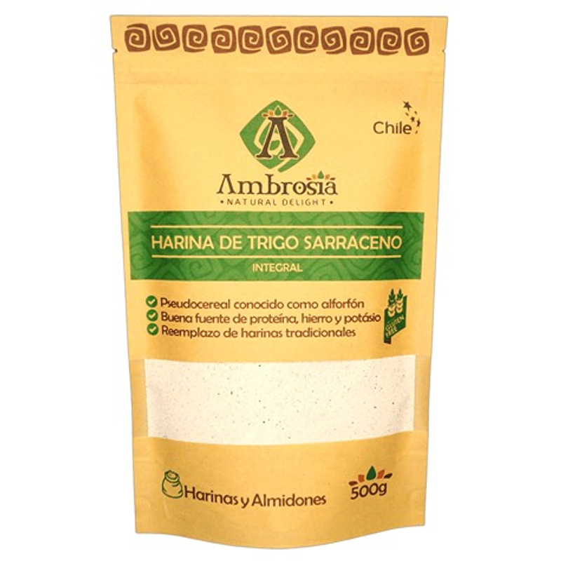 Harina de Trigo Sarraceno Sin Gluten 500g - Ambrosia 1