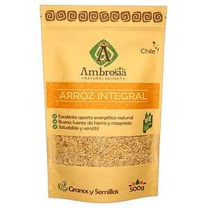 Arroz Integral Sin Gluten 500g - Ambrosia