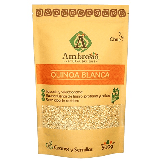 Quinoa Blanca Sin Gluten 500g - Ambrosia 1