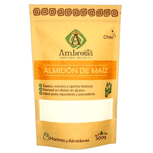 Almidón de Maíz Sin Gluten 500g - Ambrosia 1