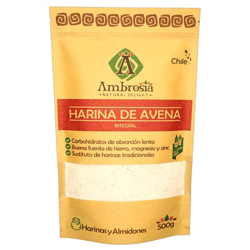Harina de Avena Sin Gluten 500g - Ambrosia 1