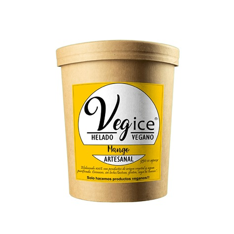 Helado Vegano Artesanal de Mango 800cc - Vegice  1