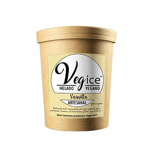 Helado Vegano Artesanal de Vainilla 800cc - Vegice 