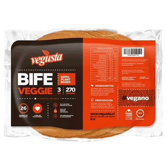 Bife Veggie 270g - Vegusta 1