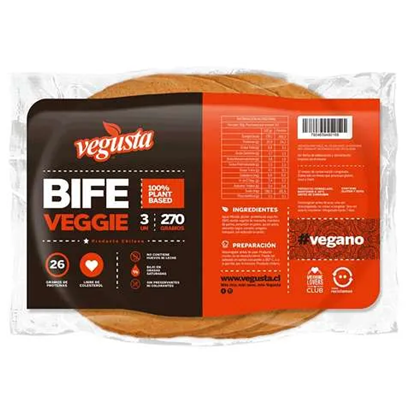 Bife Veggie 270g - Vegusta 1