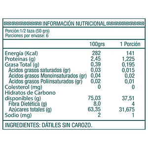 Dátiles sin Carozo 300g - Ambrosia