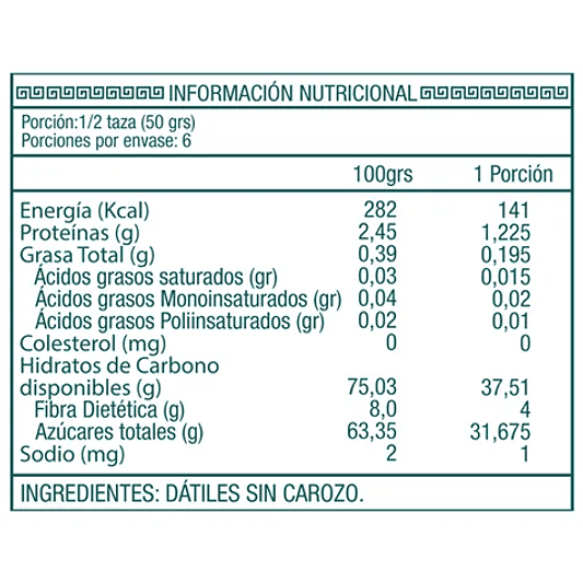 Dátiles sin Carozo 300g - Ambrosia 2
