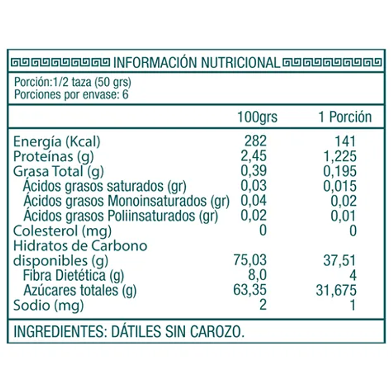 Dátiles sin Carozo 300g - Ambrosia 2