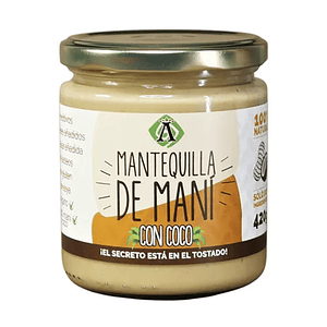 Mantequilla de maní con Coco 420g - Ambrosia