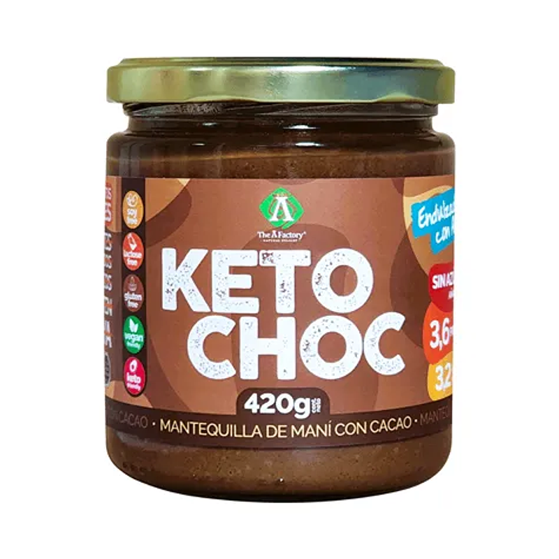 Mantequilla Maní y Cacao Ketochoc 420g - Ambrosía  1