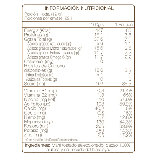 Mantequilla Maní y Cacao Ketochoc 420g - Ambrosía  2