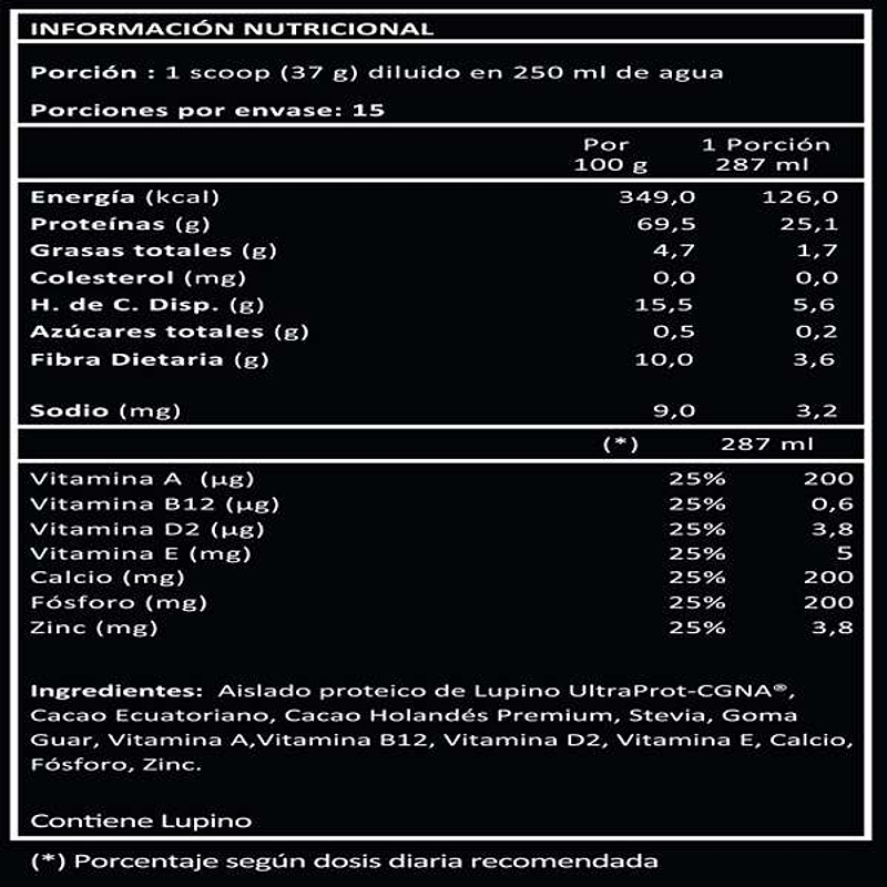 Lupine Protein Cacao 500g - Prote & Co 3