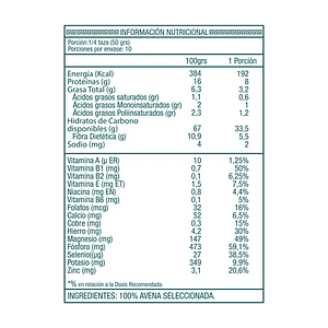 Avena Integral Sin Gluten 450g - Ambrosia 
