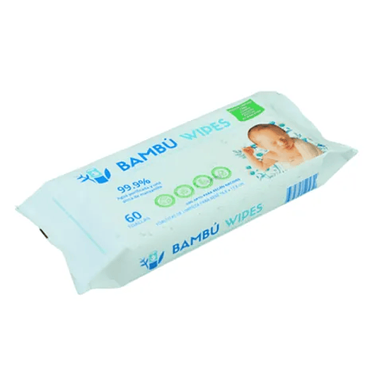 Toallitas Húmedas 99,9% Agua - Bambú Wipes  3