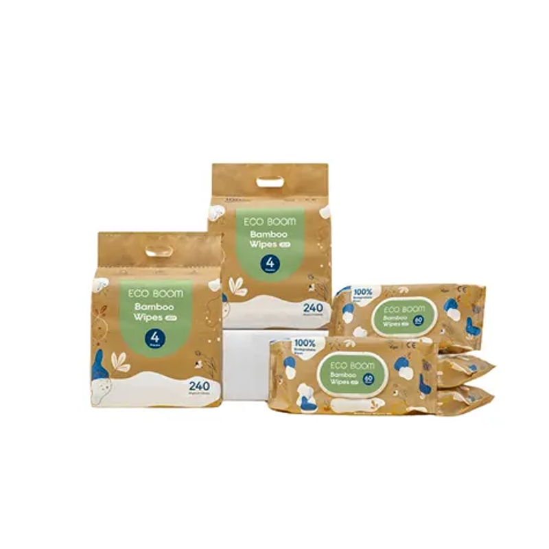 Toallitas Húmedas 100% Biodegradables - Eco Boom  1