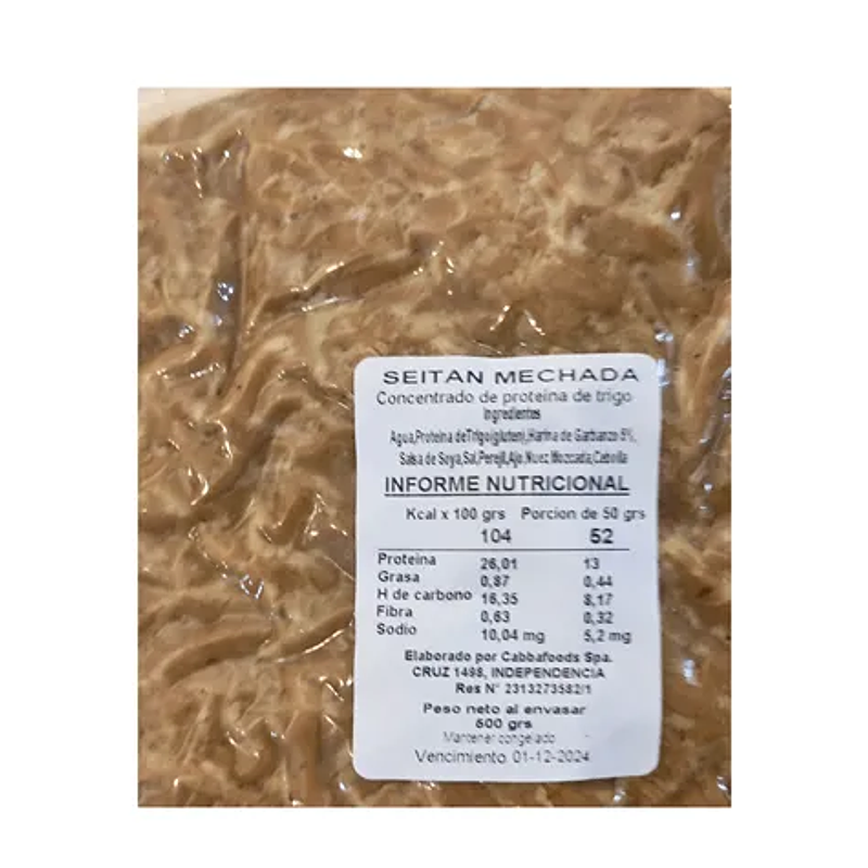Mechada Seitán 500g - Cabba Foods 2