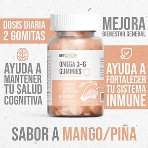 Omega 3 - 6 Vegana 60u - New Pharma