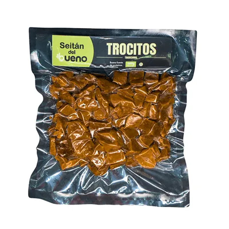 Seitán Trocitos Tradicional 500g - Del Bueno  1