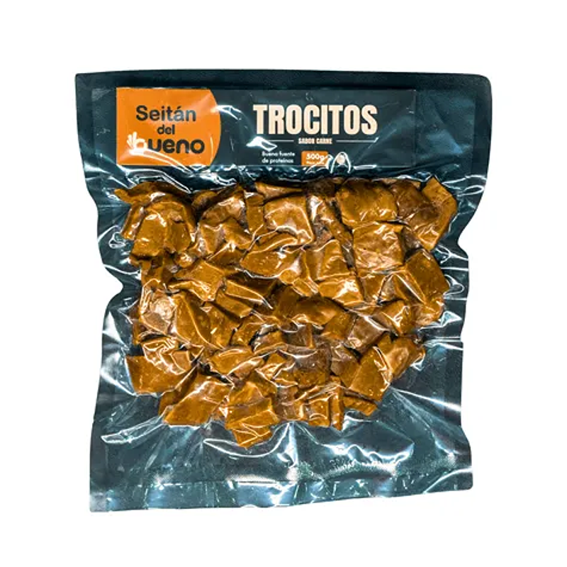 Seitán Trocitos Sabor Carne 500g - Del Bueno  1
