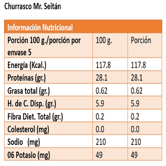 Seitán Churrasco 500g - Mr. Seitán  3