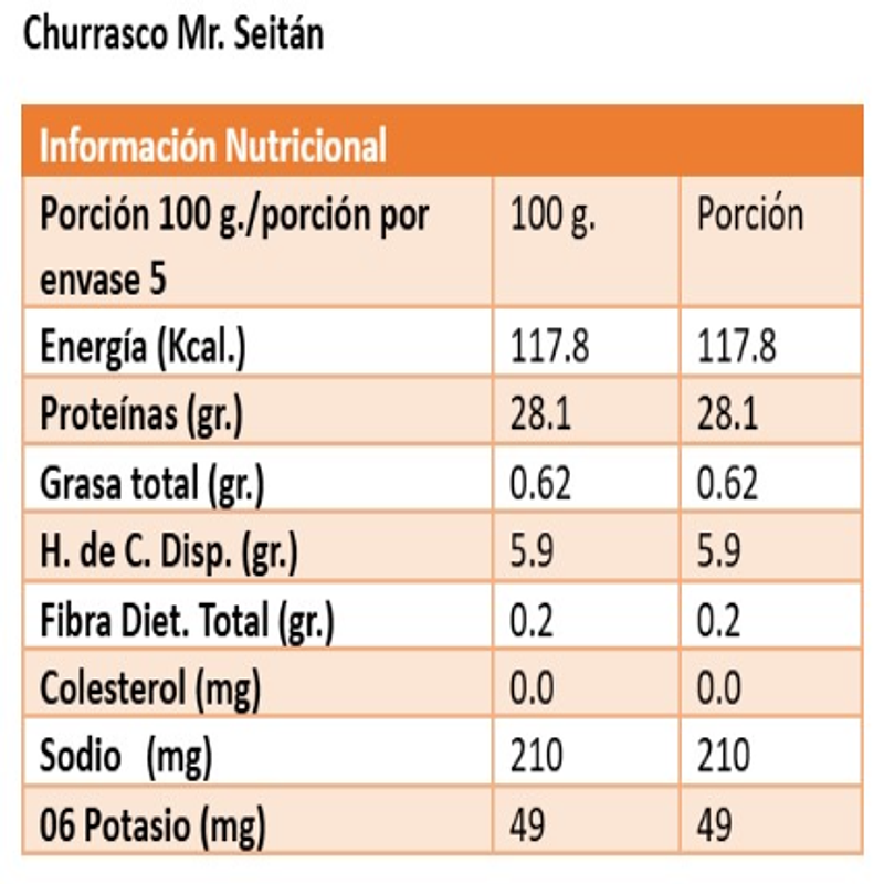 Seitán Churrasco 500g - Mr. Seitán  3