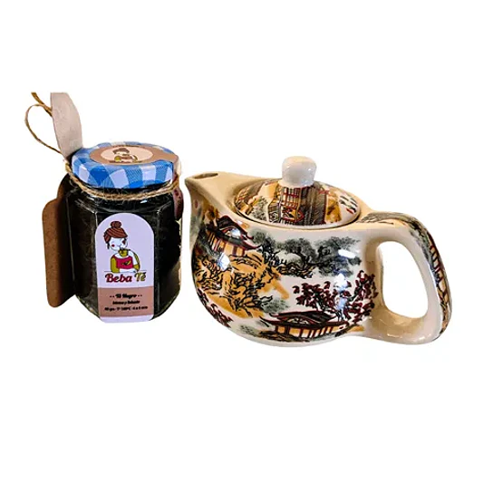 Pack Tetera Cerámica y Té Negro Ceylan  1