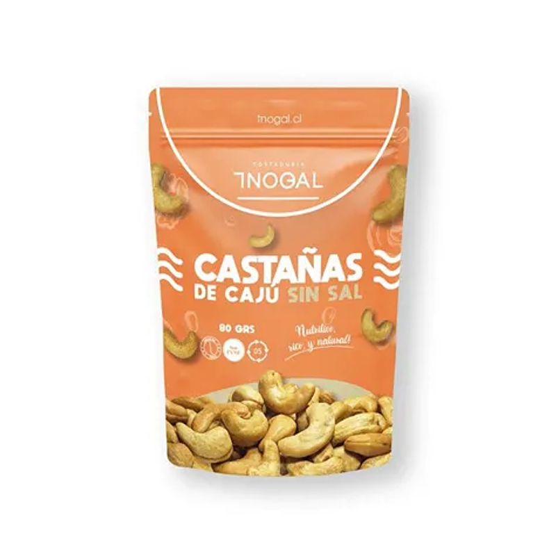 Castañas de Caju Sin Sal 80g- Tostaduría el Nogal  1