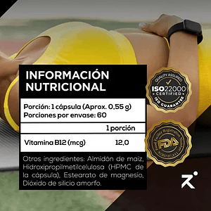 Vitamina B12 60u - Strive Nutrition 