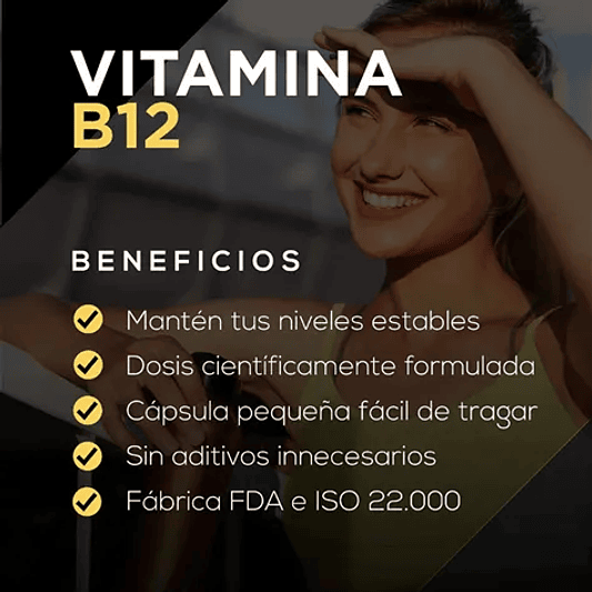 Vitamina B12 60u - Strive Nutrition  3